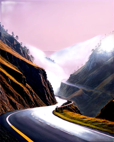mountain highway,mountain road,winding roads,mountain pass,steep mountain pass,winding road,alpine drive,roads,open road,landscape background,alpine route,the road,long road,road,road to nowhere,hills,coastal road,rolling hills,highway,pacific coast highway,Illustration,Japanese style,Japanese Style 16