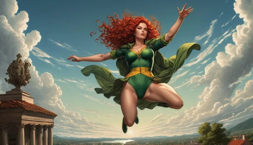 merida,goddess of justice,fantasy woman,the enchantress,flying girl,poison ivy,maureen o'hara - female,super heroine,sorceress,lacerta,celtic queen,sprint woman,queen of liberty,fantasy picture,medusa,mary jane,fantasy art,figure of justice,fantasy portrait,lady justice,Art,Classical Oil Painting,Classical Oil Painting 25