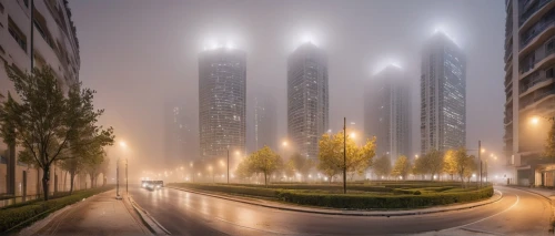 urban towers,veil fog,tianjin,wave of fog,dense fog,ground fog,foggy landscape,international towers,tallest hotel dubai,zhengzhou,nanjing,doha,foggy day,abu dhabi,dhabi,shanghai,chongqing,skyscrapers,morning fog,boomerang fog,Photography,General,Natural