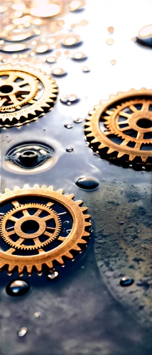 steampunk gears,water droplets,waterdrops,water drops,droplets of water,surface tension,cog,rainwater drops,rain droplets,spiral bevel gears,cogwheel,droplets,water jet,drops of water,rainmaker,gears,rain chain,droplet,water droplet,blockchain management,Illustration,Realistic Fantasy,Realistic Fantasy 13
