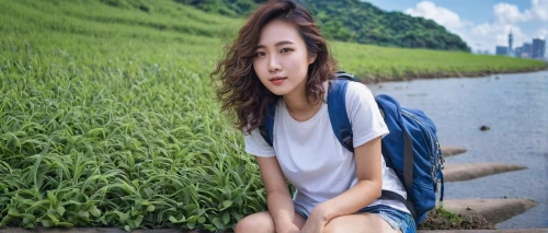 landscape background,phuquy,girl sitting,sujeonggwa,hong,bia hơi,xiaochi,asian girl,sapa,background view nature,asian woman,3d background,girl in a long,girl in overalls,girl on the river,photographic background,jangdokdae,su yan,girl lying on the grass,kangkong,Photography,Documentary Photography,Documentary Photography 36