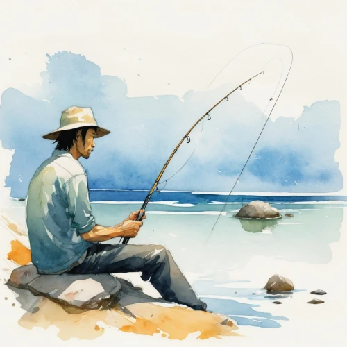 fishing classes,people fishing,fishing,fisherman,types of fishing,surf fishing,casting (fishing),fishing rod,monopod fisherman,big-game fishing,angler,fishing equipment,fishing gear,fishing float,surface lure,recreational fishing,fishing reel,angling,fishing lure,fishing camping,Illustration,Paper based,Paper Based 07