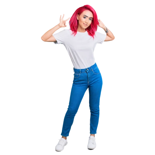 jeans background,girl on a white background,girl in t-shirt,high waist jeans,white background,png transparent,teen,ammo,jeans,skinny jeans,women's clothing,transparent background,pointing woman,gap,redhair,on a white background,woman pointing,high jeans,long-sleeved t-shirt,leggings,Illustration,Realistic Fantasy,Realistic Fantasy 07