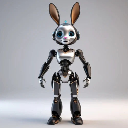 3d model,minibot,cinema 4d,jack rabbit,rebbit,3d figure,anthropomorphized,suit actor,b3d,bot,cgi,3d rendered,wood rabbit,bunny,character animation,rabbit,soft robot,robotic,robot,cute cartoon character,Unique,3D,3D Character