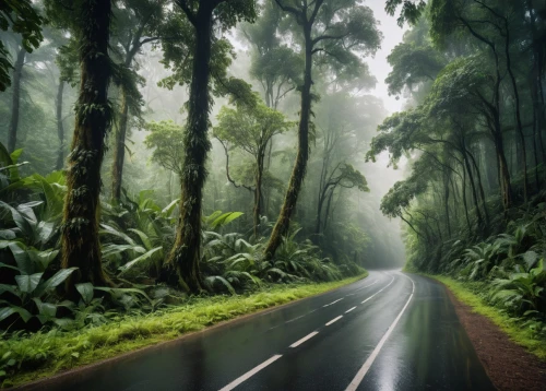 forest road,rain forest,tropical and subtropical coniferous forests,valdivian temperate rain forest,aaa,the road,tree lined lane,rainforest,mountain road,paparoa national park,green forest,winding roads,foggy forest,reunion island,road forgotten,long road,country road,roads,winding road,fork road,Photography,General,Natural
