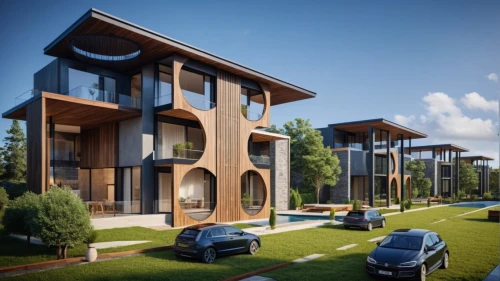 new housing development,eco-construction,3d rendering,modern architecture,cube stilt houses,cubic house,prefabricated buildings,smart house,modern house,smart home,timber house,build by mirza golam pir,townhouses,condominium,frame house,residential house,residential,wooden house,luxury real estate,wooden facade,Photography,General,Realistic