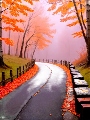 autumn landscape,autumn scenery,autumn background,autumn fog,fall landscape,foggy landscape,autumn morning,autumn walk,autumn forest,maple road,autumn day,the autumn,autumn idyll,landscape background,autumn park,autumn frame,autumn,tree lined lane,late autumn,just autumn,Illustration,American Style,American Style 08