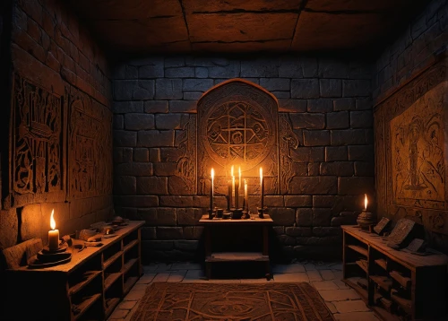 crypt,hall of the fallen,dungeon,shrine,mausoleum ruins,chamber,catacombs,burial chamber,apothecary,the throne,mortuary temple,dungeons,dark cabinetry,cave church,sanctuary,medieval,fireplace,consulting room,sepulchre,fireplaces,Illustration,Realistic Fantasy,Realistic Fantasy 34