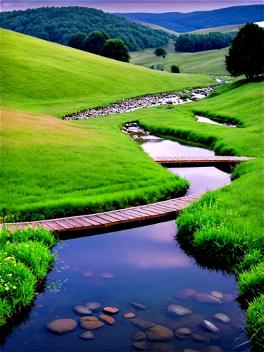 green landscape,river landscape,brook landscape,flowing creek,meadow landscape,nature landscape,landscape nature,beautiful landscape,green meadow,natural landscape,green fields,japan landscape,landscape background,green valley,mountain stream,mountain river,yamada's rice fields,water channel,rolling hills,green meadows,Illustration,Realistic Fantasy,Realistic Fantasy 09