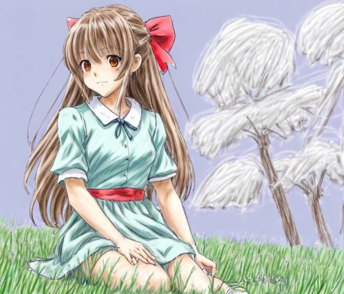 spring background,springtime background,on the grass,girl lying on the grass,country dress,in the tall grass,blooming grass,grass blossom,in the spring,meadow in pastel,tsumugi kotobuki k-on,forest background,in the field,field hare,cutting grass,mikuru asahina,female hares,background image,girl in the garden,trembling grass