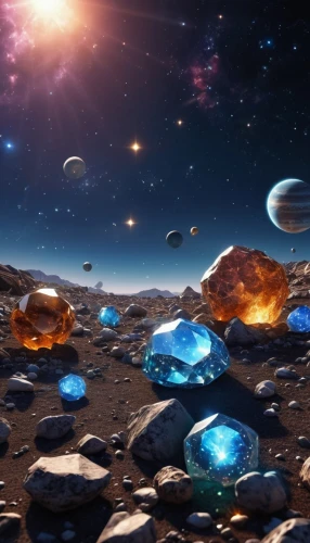 background with stones,gemstones,precious stones,asteroids,celestial bodies,exoplanet,diamond background,alien world,colored stones,planetary system,constellation pyxis,space art,alien planet,planets,full hd wallpaper,galilean moons,starscape,crystals,astronomy,background image,Photography,General,Realistic