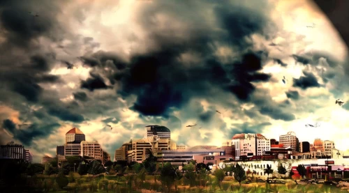 apocalyptic,post-apocalyptic landscape,doomsday,destroyed city,post apocalyptic,city in flames,post-apocalypse,armageddon,apocalypse,wuhan''s virus,nuclear explosion,pripyat,the end of the world,end of the world,thunderclouds,city scape,environmental destruction,world digital painting,san storm,atomic bomb
