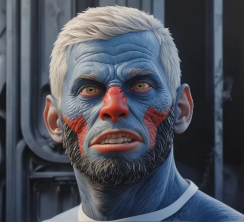 kosmus,maul,admiral von tromp,avatar,male elf,white walker,witcher,darth maul,angry man,orc,kadala,male character,prymulki,fallout4,mundi,the face of god,father frost,hag,frankenstien,poseidon god face,Photography,General,Realistic