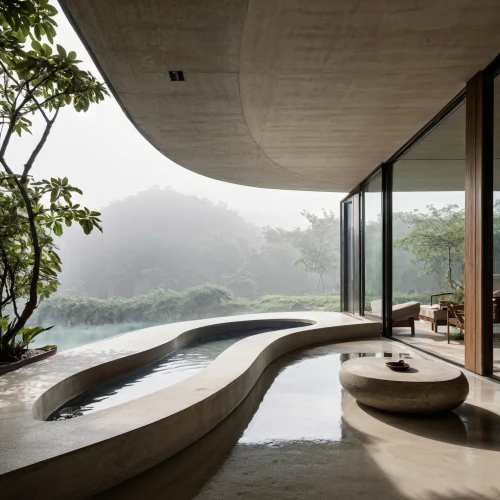 dunes house,exposed concrete,zen garden,asian architecture,japanese architecture,japanese zen garden,archidaily,concrete ceiling,roof landscape,concrete construction,futuristic architecture,infinity swimming pool,corten steel,water mist,concrete slabs,modern architecture,luxury bathroom,spa water fountain,chinese architecture,eco hotel