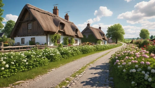 cottage garden,cottages,country cottage,home landscape,houses clipart,wooden houses,thatched cottage,summer cottage,country house,garden buildings,knight village,cottage,normandy,row of houses,danish house,farmhouse,alpine village,country estate,townhouses,farm house,Photography,General,Realistic