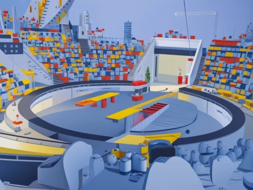 panoramical,construction toys,transport hub,scale model,smart city,industrial landscape,industrial fair,container terminal,construction set,olympic games,tokyo summer olympics,race track,mousetrap,metropolis,building sets,virtual landscape,factories,olympic summer games,industry 4,urban development,Photography,General,Realistic