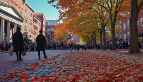 boston,fall leaves,fall,leaves are falling,fall foliage,lafayette square,in the fall,massachusetts,street chalk,the trees in the fall,red bricks,fallen leaves,paved square,fall season,new england,red confetti,nov,chalk drawing,falling on leaves,memorial ribbons,Conceptual Art,Daily,Daily 30