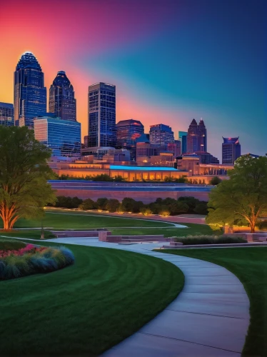 cincinnati,indianapolis,omaha,baltimore,landscape lighting,golf course background,philadelphia,city skyline,dallas,centennial park,milwaukee,golf landscape,colorful city,columbus,city scape,stone arch,missouri,the golf valley,urban park,minneapolis,Conceptual Art,Fantasy,Fantasy 15