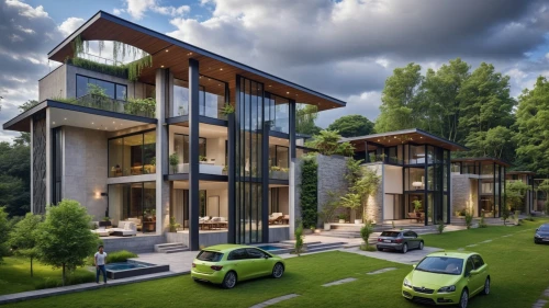 smart house,eco-construction,smart home,modern house,modern architecture,cubic house,luxury real estate,cube house,green living,residential,luxury property,contemporary,3d rendering,eco hotel,cube stilt houses,luxury home,new housing development,modern style,residential house,golf lawn