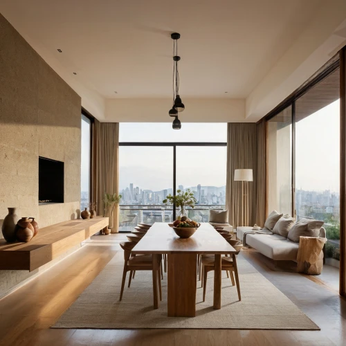 penthouse apartment,contemporary decor,modern decor,livingroom,interior modern design,modern room,modern living room,living room,sky apartment,great room,home interior,family room,sitting room,hardwood floors,bonus room,luxury home interior,concrete ceiling,breakfast room,apartment lounge,loft