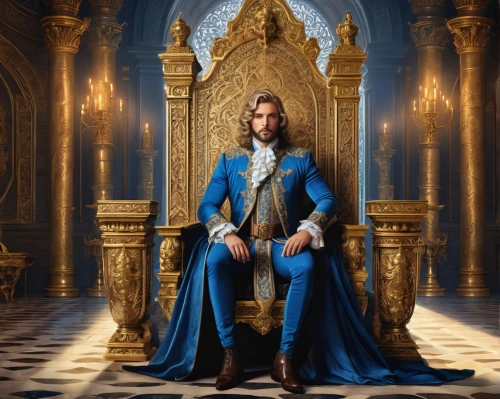 grand duke of europe,royal,monarchy,regal,the throne,thorin,throne,grand duke,athos,king arthur,royalty,conquistador,emperor,king,royal blue,king david,leonardo devinci,king caudata,the ruler,brazilian monarchy,Art,Classical Oil Painting,Classical Oil Painting 01