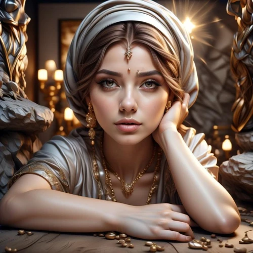 cleopatra,ancient egyptian girl,fantasy portrait,romantic look,mystical portrait of a girl,gold jewelry,arabian,bridal jewelry,romantic portrait,jewelry,indian girl,islamic girl,indian bride,baroque angel,priestess,jewellery,radha,girl in a historic way,mary-gold,cinderella