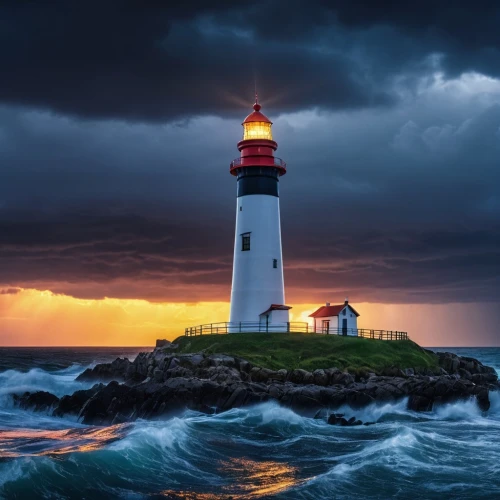 electric lighthouse,light house,red lighthouse,lighthouse,point lighthouse torch,petit minou lighthouse,crisp point lighthouse,light station,guiding light,landscape photography,maine,northern ireland,glow of light,salt and light,the pillar of light,storm ray,emergency light,sea storm,light of night,battery point lighthouse,Photography,General,Realistic