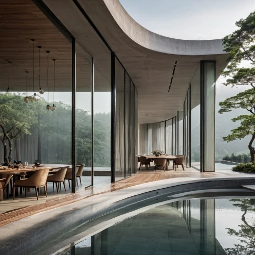 dunes house,pool house,infinity swimming pool,luxury property,asian architecture,house by the water,japanese architecture,archidaily,luxury home interior,house in the forest,roof landscape,breakfast room,summer house,modern architecture,modern house,private house,holiday villa,landscape design sydney,beautiful home,futuristic architecture