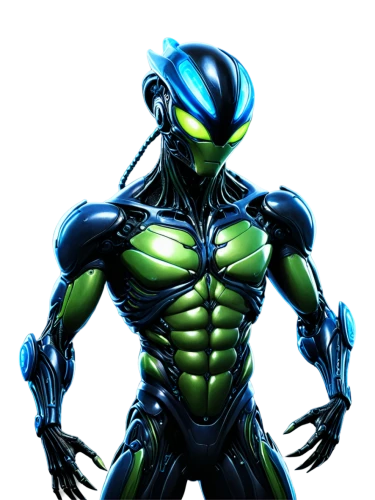 alien warrior,cleanup,humanoid,natrix natrix,3d man,patrol,male character,mantis,green goblin,sea man,scarab,png image,argus,green skin,xenon,cybernetics,metal figure,exoskeleton,bioluminescence,predator,Illustration,Paper based,Paper Based 30