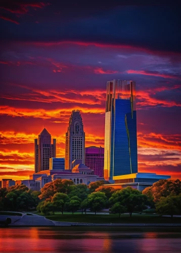 incredible sunset over the lake,philadelphia,baltimore,city skyline,skyline,cincinnati,maryland,atlanta,new jersey,red sky,dallas,colorful city,south carolina,pink dawn,new england,city scape,landscape photography,gulf coast,city in flames,cleveland,Illustration,Paper based,Paper Based 22