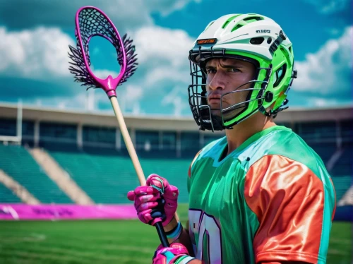 women's lacrosse,lacrosse protective gear,lacrosse stick,field lacrosse,lacrosse,lacrosse helmet,lacrosse glove,breast cancer awareness month,hurling,high-visibility clothing,breast cancer awareness,man in pink,box lacrosse,green goblin,stick and ball sports,cancer awareness,the pink panther,precision sports,chives field,neon colors,Conceptual Art,Sci-Fi,Sci-Fi 28