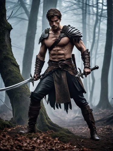 barbarian,sparta,spartan,hercules,king arthur,the warrior,swordsman,gladiator,warrior,fantasy warrior,digital compositing,black warrior,robin hood,highlander,hercules winner,warlord,male character,viking,warrior east,warrior pose,Illustration,Abstract Fantasy,Abstract Fantasy 11