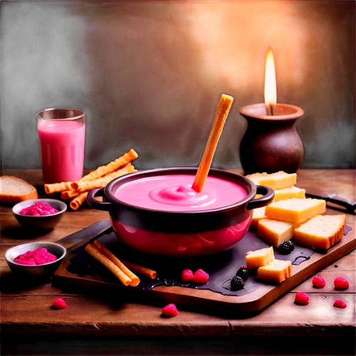 cheese fondue,fondue,sour cherry soup,mystic light food photography,feuerzangenbowle,food styling,posset,candy cauldron,valentine candle,food photography,mulled claret,borscht,panna cotta,pannacotta,taramasalata,still life photography,singing bowl massage,wax candle,colada morada,berry quark,Conceptual Art,Fantasy,Fantasy 34