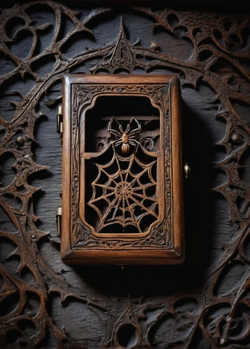magic grimoire,ornate pocket watch,vintage lantern,cuckoo clock,old clock,music box,grandfather clock,clockmaker,lyre box,wooden box,antique background,metatron's cube,card box,medieval hourglass,openwork frame,compass rose,watchmaker,carved wood,mystery book cover,longcase clock,Photography,Black and white photography,Black and White Photography 10