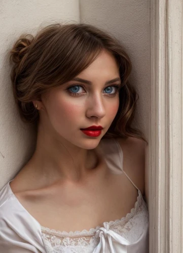 pale,white and red,romantic look,red lipstick,pretty young woman,rose white and red,beautiful young woman,red lips,elegant,young woman,romantic portrait,lily-rose melody depp,female model,white beauty,white lady,model,heterochromia,young lady,portrait background,female beauty,Common,Common,Photography