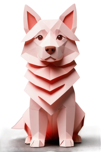 low-poly,dog illustration,pink cat,canidae,low poly,inari,animal figure,shiba,pink vector,dhole,kishu,kitsune,redfox,canine rose,the french bulldog,akita,child fox,paper art,chinese imperial dog,3d model,Unique,Paper Cuts,Paper Cuts 03