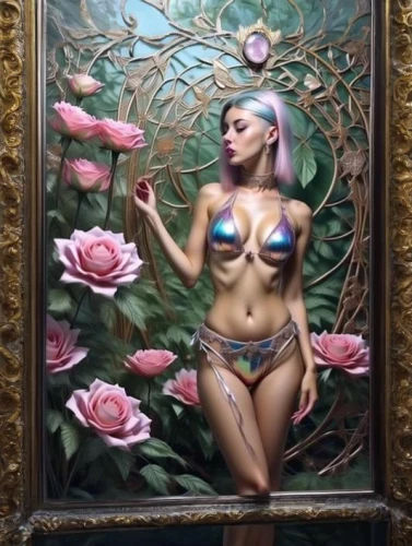 floral frame,peony frame,roses frame,rose frame,art nouveau frame,girl in flowers,agent provocateur,ivy frame,secret garden of venus,flower frame,art deco frame,magnolia,dita,bella rosa,oil on canvas,frame rose,copper frame,flower frames,art nouveau frames,holding a frame