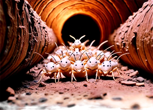 mound-building termites,anthill,fire ants,millipedes,ants,microbe,mites,spines,monocotyledon,termite,arthropods,ant,trypophobia,phage,ant hill,corona virus,waxworm,bacteria,centipede,bacteriophage,Illustration,Realistic Fantasy,Realistic Fantasy 42