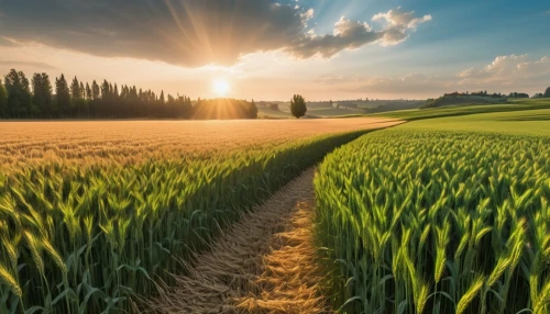 field of cereals,wheat crops,wheat fields,wheat field,grain field panorama,barley field,corn field,cultivated field,green fields,cornfield,aaa,grain field,farm landscape,green landscape,rice field,agricultural,landscape background,the rice field,wheat germ grass,meadow landscape,Photography,General,Realistic