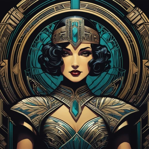 art deco woman,transistor,art deco,cleopatra,art deco background,art deco ornament,art deco frame,dita,art nouveau design,art nouveau,zodiac sign libra,priestess,goddess of justice,andromeda,wonderwoman,zodiac sign gemini,blue enchantress,gemini,sci fiction illustration,horoscope libra,Illustration,Realistic Fantasy,Realistic Fantasy 25