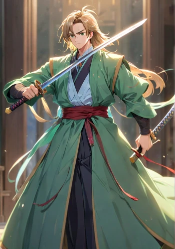 swordsman,king sword,wuchang,kenjutsu,sensei,fullmetal alchemist edward elric,taichi,quarterstaff,yi sun sin,xing yi quan,violet evergarden,shuanghuan noble,sanshin,samurai sword,alibaba,guilinggao,senso-ji,shamisen,martial arts uniform,male character,Anime,Anime,Realistic