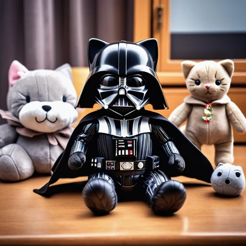cuddly toys,plush toys,stuffed toys,soft toys,cat family,dark side,plush figures,stuffed animals,starwars,plush dolls,star wars,cuddly toy,teddies,family portrait,stuff toy,children's toys,happy family,cat lovers,vintage toys,soft toy,Photography,General,Realistic