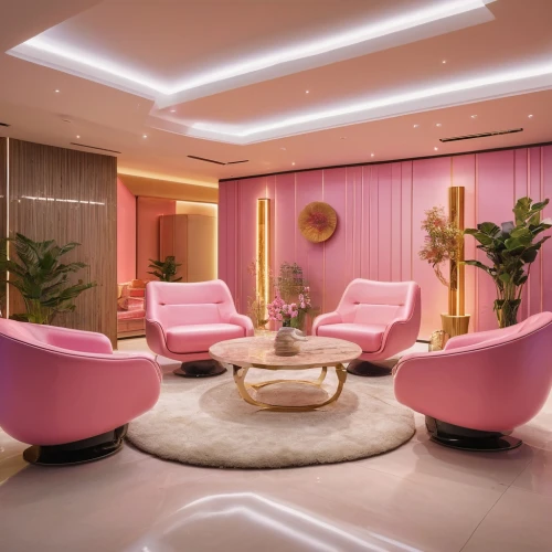 beauty room,hotel lobby,interior design,lobby,luxury bathroom,luxury home interior,interior decoration,luxury hotel,modern decor,lounge,luxury,beauty salon,therapy room,pink chair,pink leather,interiors,interior modern design,boutique hotel,luxurious,contemporary decor,Photography,General,Commercial