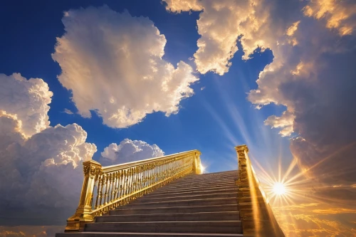 stairway to heaven,heavenly ladder,heaven gate,stairway,jacob's ladder,the pillar of light,ascending,stone stairway,upwards,stairs,outside staircase,staircase,stair,winding steps,steps,stairwell,god rays,climb up,banister,ascension,Conceptual Art,Oil color,Oil Color 16