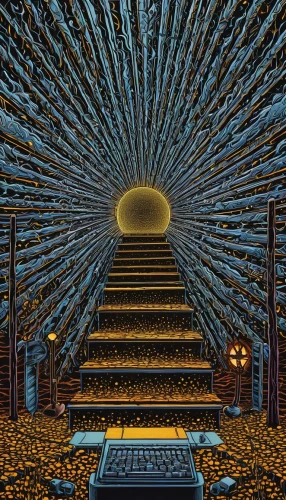 computer art,trip computer,hall of the fallen,the throne,cyclocomputer,computer,metropolis,mandelbulb,spacescraft,compute,pixel art,ascension,stargate,throne,matrix,stairway to heaven,computer room,laser buddha mountain,kontroller,computer generated,Conceptual Art,Daily,Daily 23