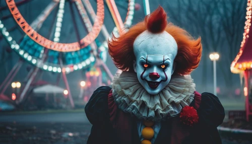 horror clown,scary clown,creepy clown,it,clown,dark park,rodeo clown,cirque,circus,halloween and horror,circus animal,cirque du soleil,joker,halloween 2019,halloween2019,ronald,clowns,luna park,theme park,ringmaster,Illustration,Japanese style,Japanese Style 04