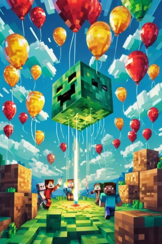 cube background,cube sea,cubes,pixel cube,pixaba,balloon trip,hot-air-balloon-valley-sky,cube,cube love,minecraft,mushroom landscape,mushroom island,colorful balloons,magic cube,cubic,flying seeds,ball cube,green balloons,balloon,3d fantasy,Conceptual Art,Sci-Fi,Sci-Fi 24