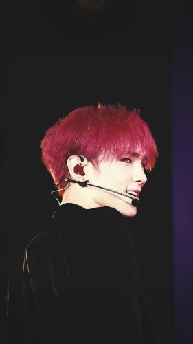 pink hair,red hair,kai,red-haired,dark pink in colour,dark red,dark pink,neck,reddish,gummy,black cherry,chen,ziu,redhair,ruby red,crimson,ethereal,deep pink,hide,dark purple