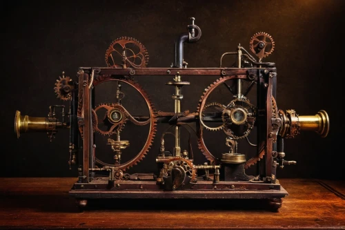 scientific instrument,clockmaker,optical instrument,steampunk gears,metal lathe,simple machine,projectionist,electric generator,steam engine,watchmaker,experimental musical instrument,old calculating machine,lathe,internal-combustion engine,generator,machinery,combination machine,barograph,sewing machine,crypto mining,Art,Classical Oil Painting,Classical Oil Painting 22