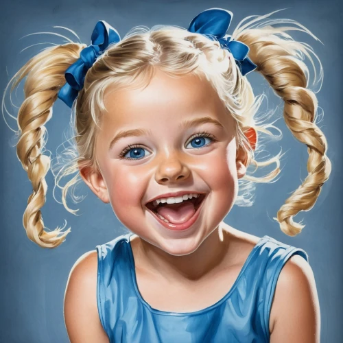 child portrait,girl portrait,a girl's smile,digital painting,photo painting,kids illustration,world digital painting,girl drawing,portrait background,oil painting on canvas,blue painting,custom portrait,oil painting,portrait of a girl,art painting,children's background,colored pencil background,little girl twirling,child art,chalk drawing,Illustration,Abstract Fantasy,Abstract Fantasy 23